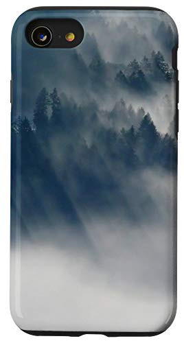 iPhone SE -2020- - 7 - 8 Foggy Forest Outdoor Mountaineer Nature Lover Cellphone Case