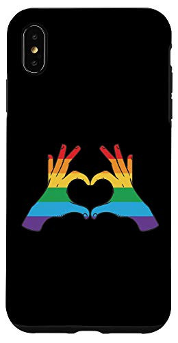 iPhone XS Max LGBT Rainbow Heart LGBT Awareness Month Gay Rights Equality Case