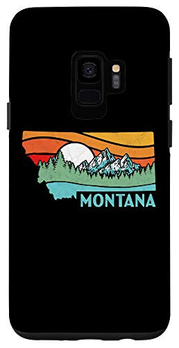 Galaxy S9 Montana Outdoors Retro Mountains and Nature Artistic Graphic Case