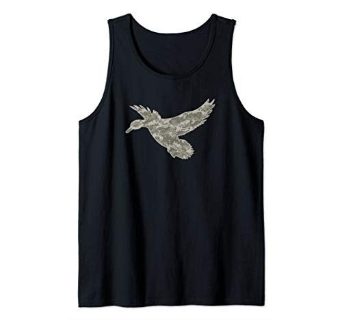 Grey Camouflage Duck Hunting - Digital Grey Camo Duck Hunter Tank Top