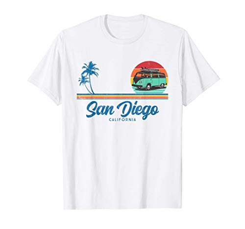 Surf California San Diego retro surfer Van T-Shirt Surf California San Diego retro surfer Van T-Shirt