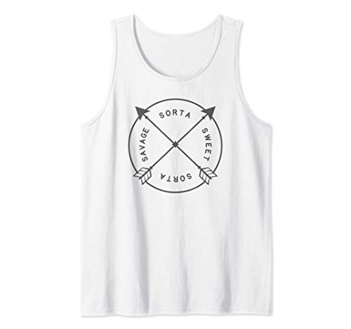 Sorta Sweet Sorta Savage Tribal Arrows Rugged Average Jo Tank Top
