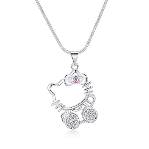 UUONLY Hello Kitty Necklace Pink Kitty 