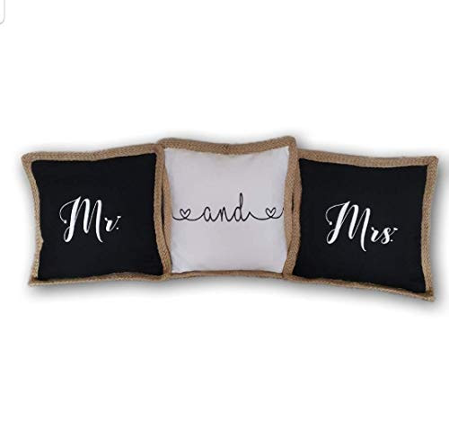 Mr- And Mrs- Throw Pillow Covers 3 set pillow cases