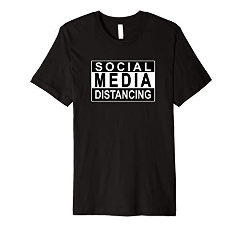 Smartphone Addiction Digital Detox SOCIAL MEDIA DISTANCING Premium T-Shirt