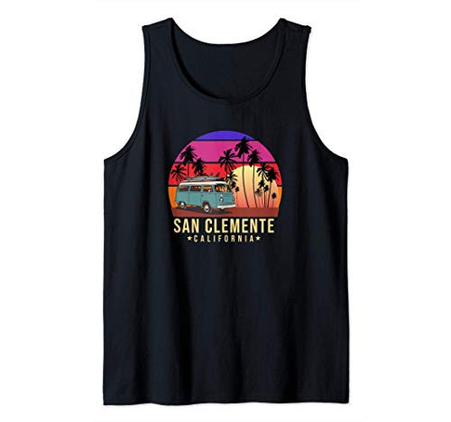 California Surf San Clemente Vintage Van Surfer Tank Top