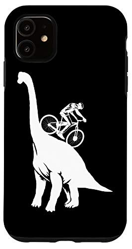 iPhone 11 Funny MTB Brachiosaurus Dinosaur - Cute Mountain Bike Gift Case