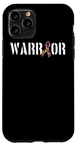 iPhone 11 Pro Autism Warrior Puzzle Ribbon Autism Awareness Month Case