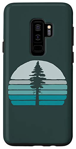 Galaxy S9- Cool Vintage Tree and Retro Sunset 80s Outdoor Graphic Case