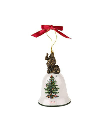 Spode Christmas Tree 4-25 Santa Bell Christmas Ornament - 2020 Collectible