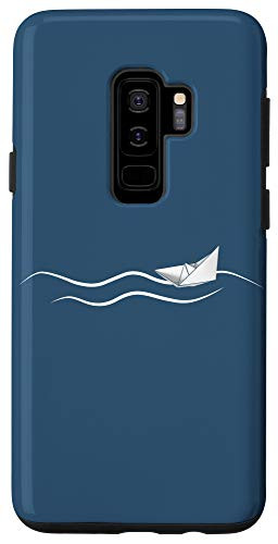 Galaxy S9- Folded Paper Ship on Ocean Waves - Proud Boat Captain Case