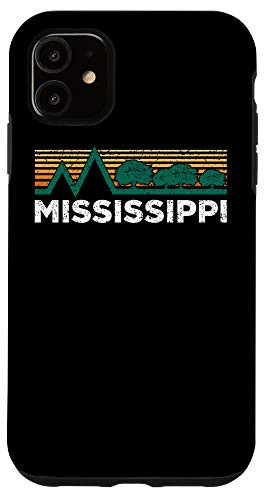 iPhone 11 Mississippi Vintage Outdoors Tree Sunsent Souvenir Case