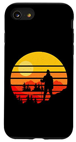 iPhone SE -2020- - 7 - 8 Vintage Hiker Mountain Climber Outdoor Retro Hiking Trekking Case
