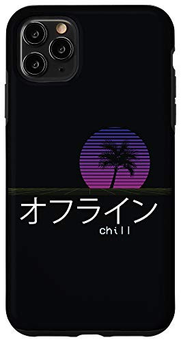iPhone 11 Pro Max vaporwave aesthetic japanese katakana offline chill Case