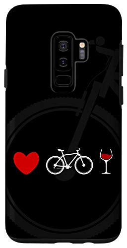 Galaxy S9- I Love Mountain Bikes and Wine - Funny MTB Case
