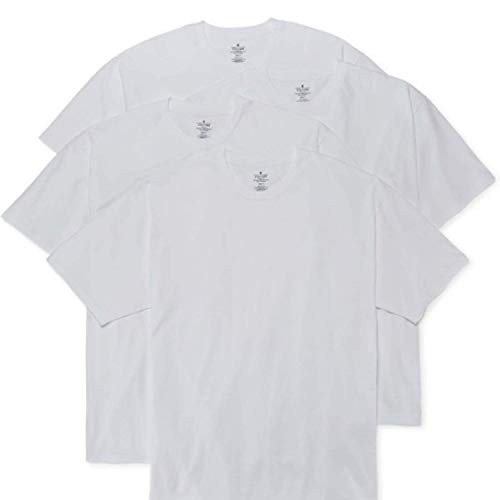 Stafford 4-pk- Heavyweight Crewneck T-Shirts 100 Cotton -Large- White