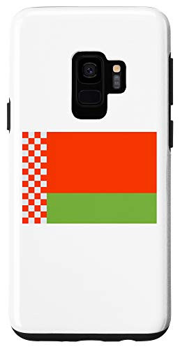 Galaxy S9 Vintage Classic Red White Belarus Flag Belarusian Green Case