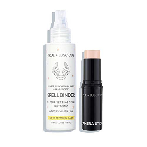 True - Luscious Camera Stick Foundation -Shade 00 Pink Porcelain- and Spellbinder Makeup Setting Spray