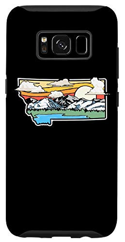 Galaxy S8 Vintage Montana Outdoors Retro Mountains and Nature Graphic Case