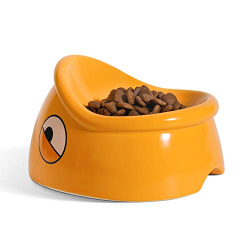 ComSaf Raised Cat Food Bowl Tilted Elevated Cat Dish Bowl Ceramic Slanted Pet Feeding Bowl for Cat Kitten Dog Puppy Rabbit ComSaf Raised Cat Food Bowl Tilted Elevated Cat Dish Bowl Ceramic Slanted Pet Feeding Bowl for Cat Kitten Dog Puppy Rabbit