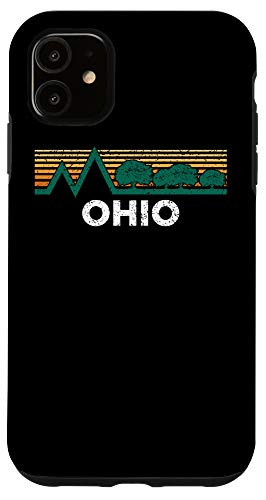 iPhone 11 Ohio Vintage Outdoors Tree Sunsent Souvenir Case