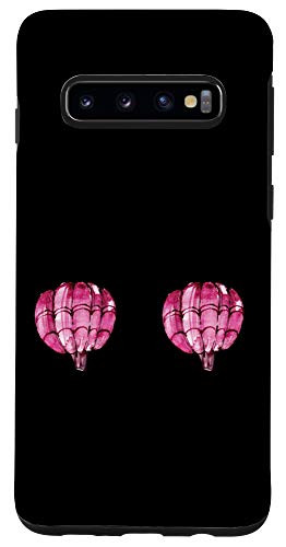 Galaxy S10 cute pink pumpkin boobs Breast cancer awareness month Case