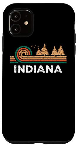 iPhone 11 Indiana Vintage Pine Outdoors Souvenir Case