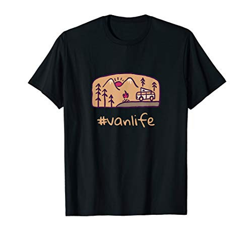 Retro Camper Vanlife - Vintage Van Life Outdoor Camping T-Shirt