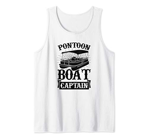Pontoon Boat Captain Funny Gift Tank Top