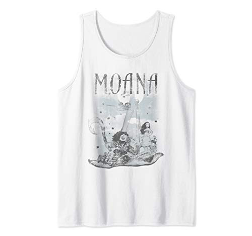 Disney Moana Maui And Moana Boat Sketch Tank Top Disney Moana Maui And Moana Boat Sketch Tank Top