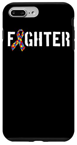iPhone 7 Plus-8 Plus Autism Fighter Puzzle Ribbon Autism Awareness Month Case