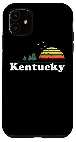 iPhone 11 Vintage Kentucky Sunset Woods Outdoors Souvenir Case