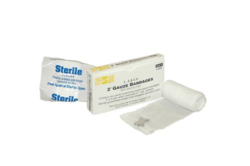 Pac-Kit by First Aid Only 5-003 Sterile Gauze Bandage with Clip, 4 yds Length x 2" Width (Box of 2)