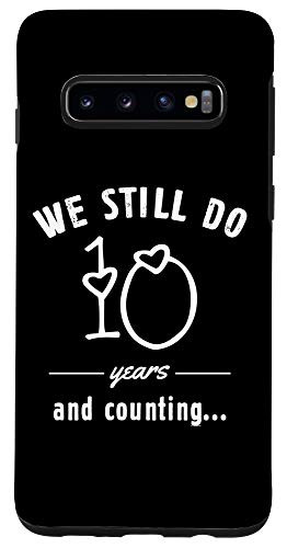 Galaxy S10 10th Wedding Anniversary Couple Ten Years Marriage Best Gift Case