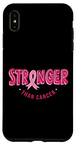 iPhone XS Max Stronger than cancer ribbon Breast cancer awareness month Case