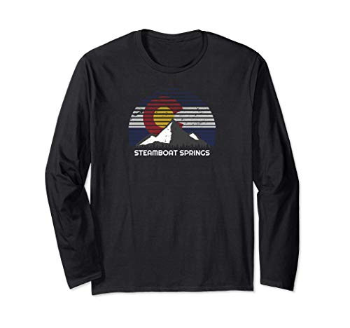 Steamboat Springs CO x Colorado Flag Long Sleeve T-Shirt Steamboat Springs CO x Colorado Flag Long Sleeve T-Shirt