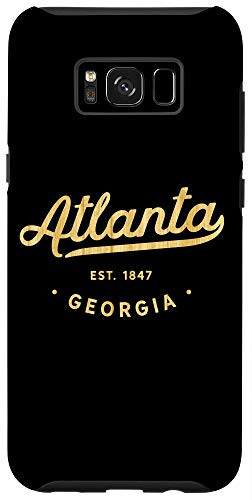 Galaxy S8- Classic Atlanta Georgia Woodgrain Retro Vintage USA Gift Case
