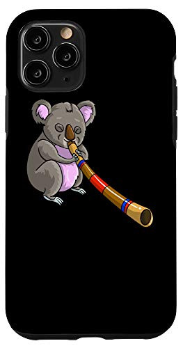 iPhone 11 Pro Cool Koala Playing Didgeridoo Gift - Funny Bear Musician Fan Case