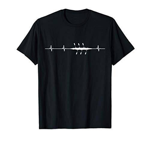 Heartbeat Rower T-Shirt Rowing Sport Rowing Boat T-Shirt