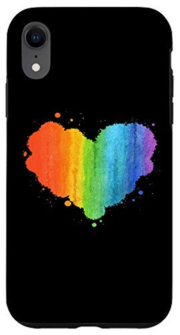 iPhone XR LGBT Gay Lesbian Pride Heart Flag Pride Month Equality Case