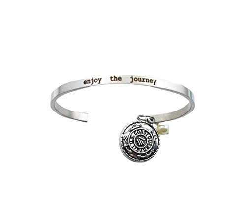 United States Coast Guard Bracelet- Coast Guard- Coast Guard Wife- Enjoy the Journey- Deployment- Deployment Gift- Coast Guard Mom