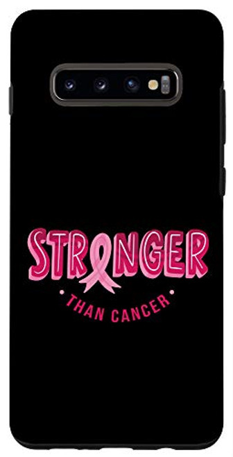 Galaxy S10- Stronger than cancer ribbon Breast cancer awareness month Case Galaxy S10- Stronger than cancer ribbon Breast cancer awareness month Case