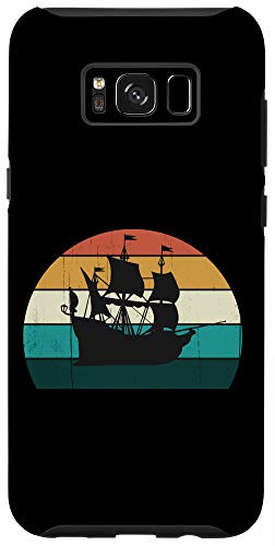 Galaxy S8- Retro Ship - Cool Sunset Sailing Boat - Galleons Love Gift Case