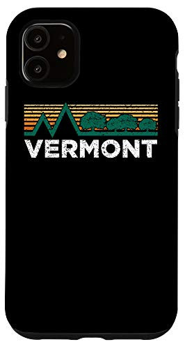iPhone 11 Vermont Vintage Outdoors Tree Sunsent Souvenir Case