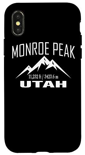 iPhone X-XS MONROE PEAK UTAH Climbing Summit Club Outdoor Adventure Gift Case