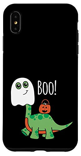 iPhone XS Max Dinosaur Ghost Cute Funny Halloween Brontosaurus Boo Case