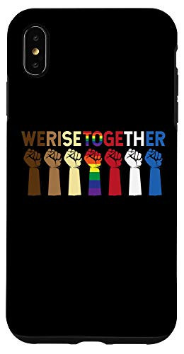 iPhone XS Max We Rise Together Equality Awesome Black History Month Gift Case