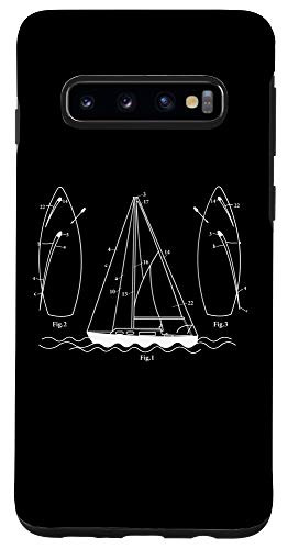 Galaxy S10 Boat Blueprint for a Captain and Sailor Boating Case