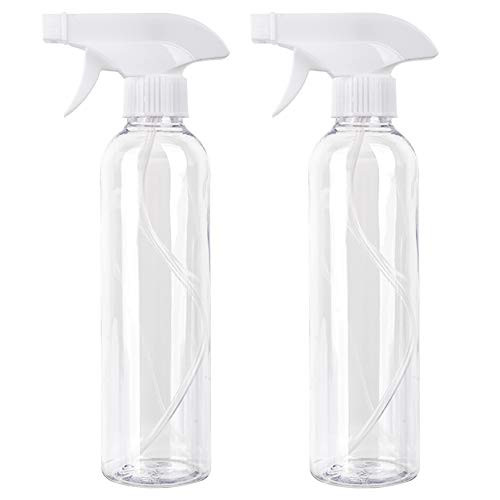 Plastic Spray Bottle 16-9 oz Empty Spray Bottles Clear Refillable Container for Water  Essential Oils  Hair  Cleaning Products  Adjustable Head Spraye