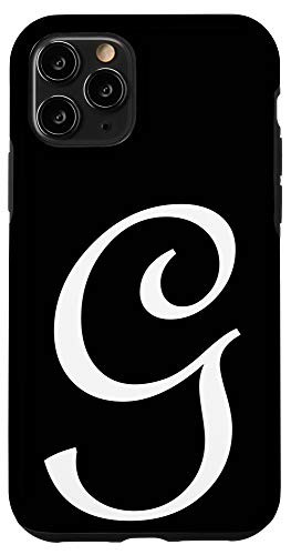 iPhone 11 Pro G Initial Letter Personalized Family Last Name Monogram Case
